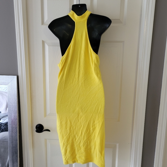 Yellow midi dress 1XL - Picture 2 of 3
